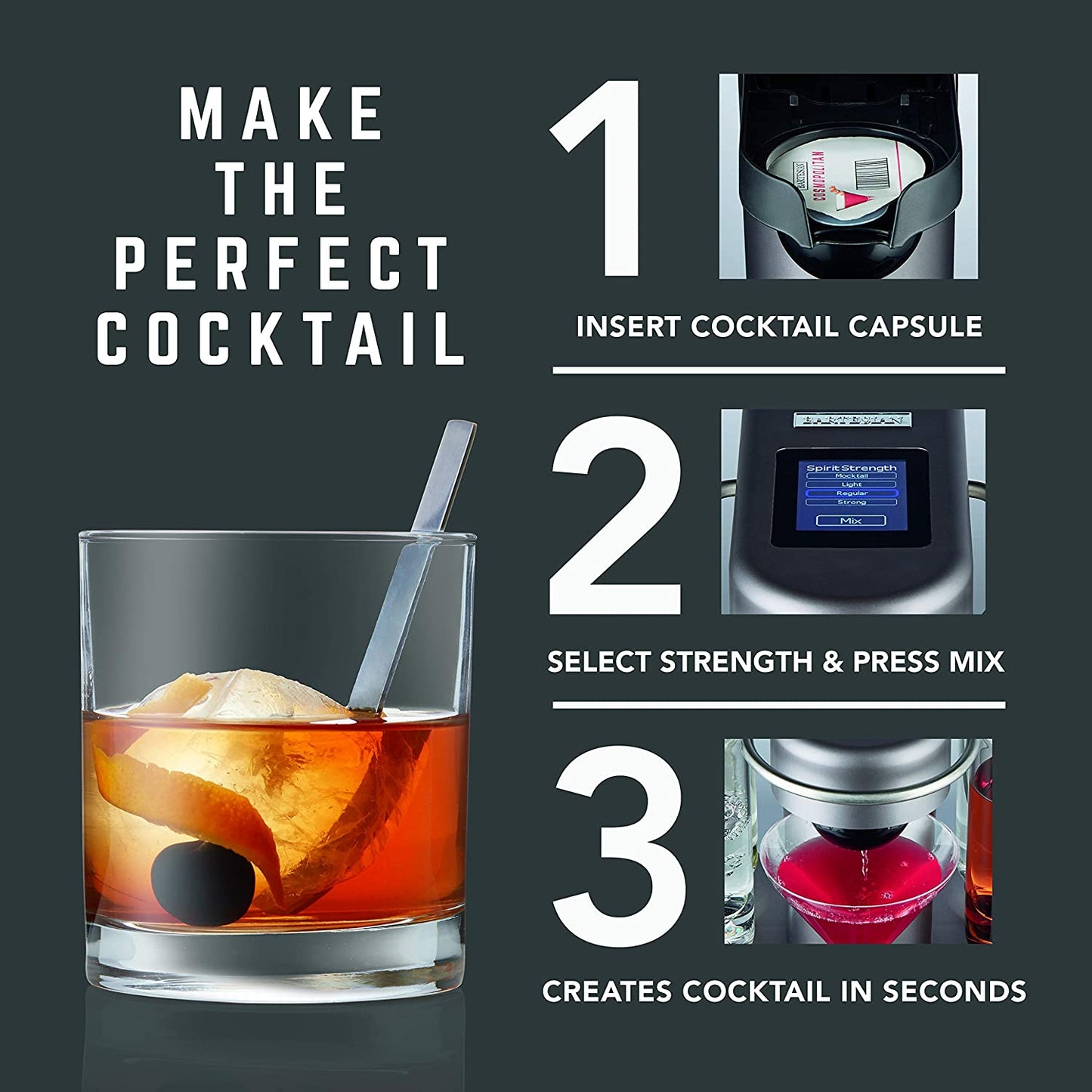 BARTISEN SINGLE SERVE COCKTAIL MAKER & VARIETY PACK