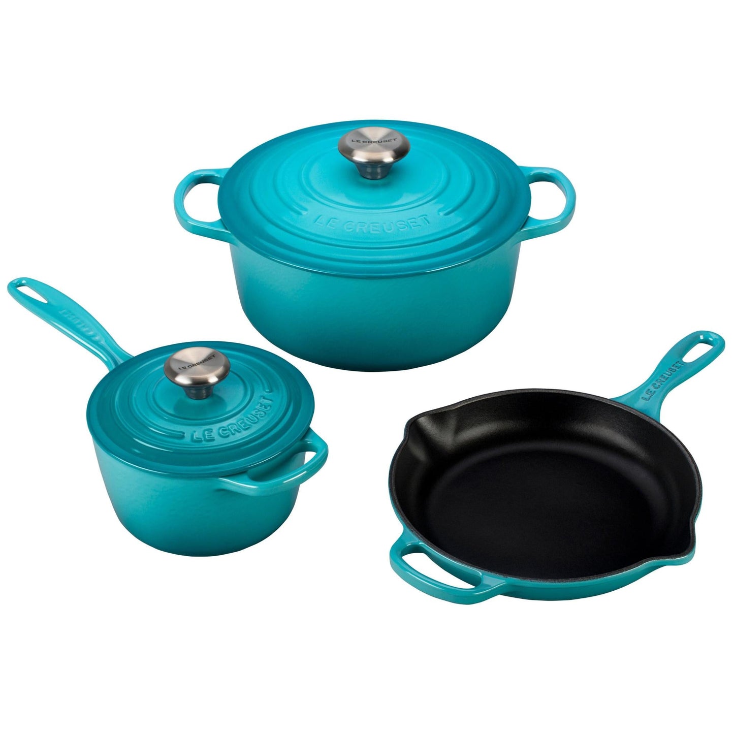 5PC CAST IRON COOKWARE SET