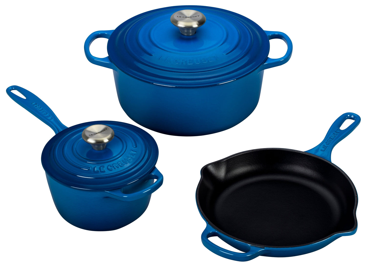 5PC CAST IRON COOKWARE SET
