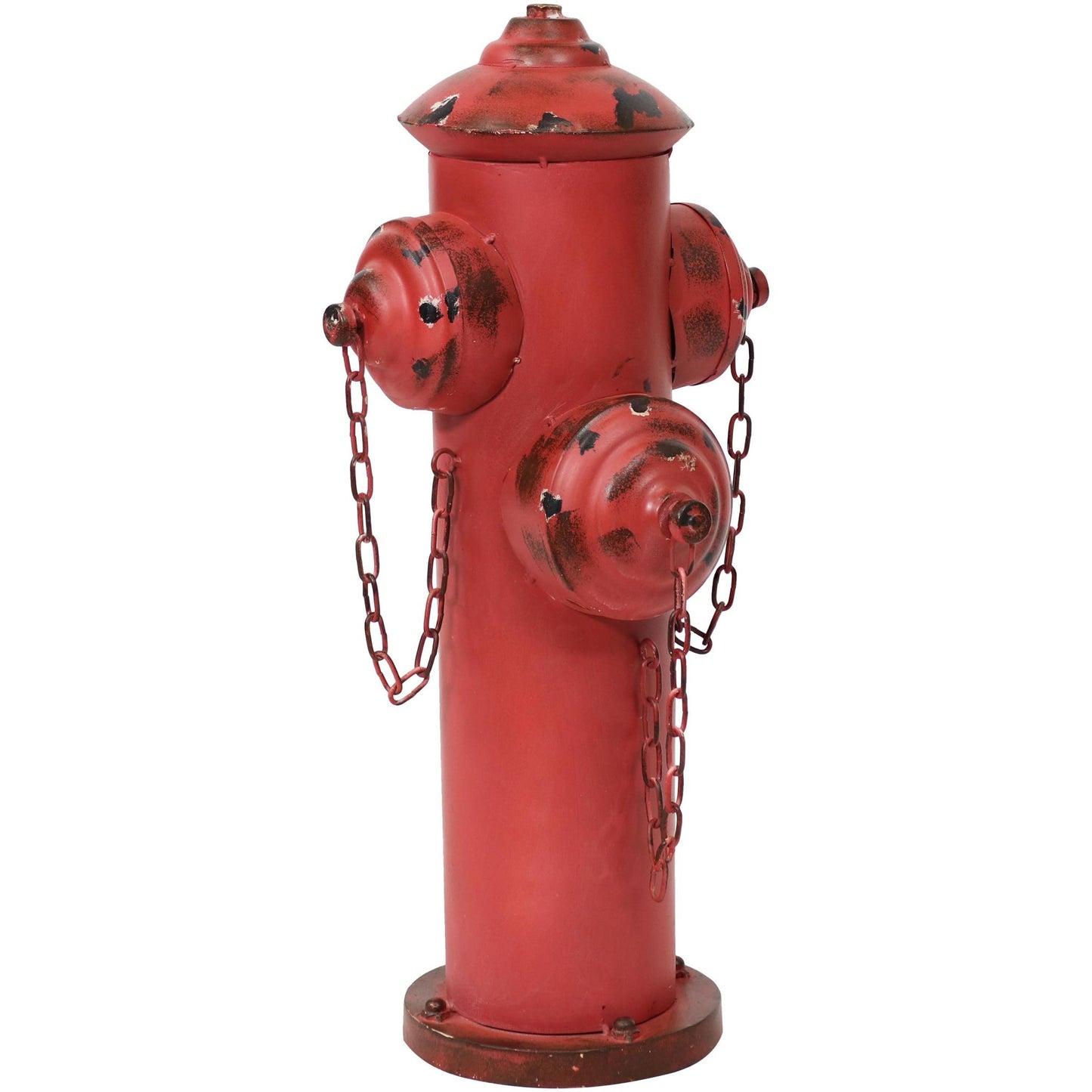 FIRE HYDRANT METAL OUTDOOR STATUE - 21.5 IN