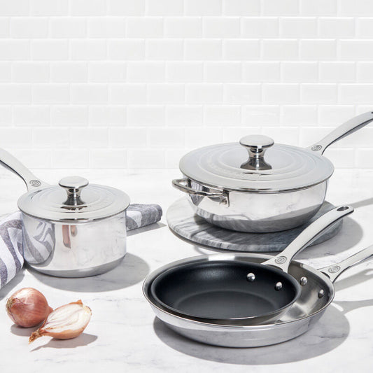 LE CREUSET 6PC STAINLESS STEEL SET