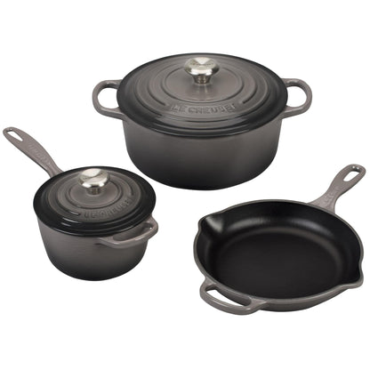 5PC CAST IRON COOKWARE SET