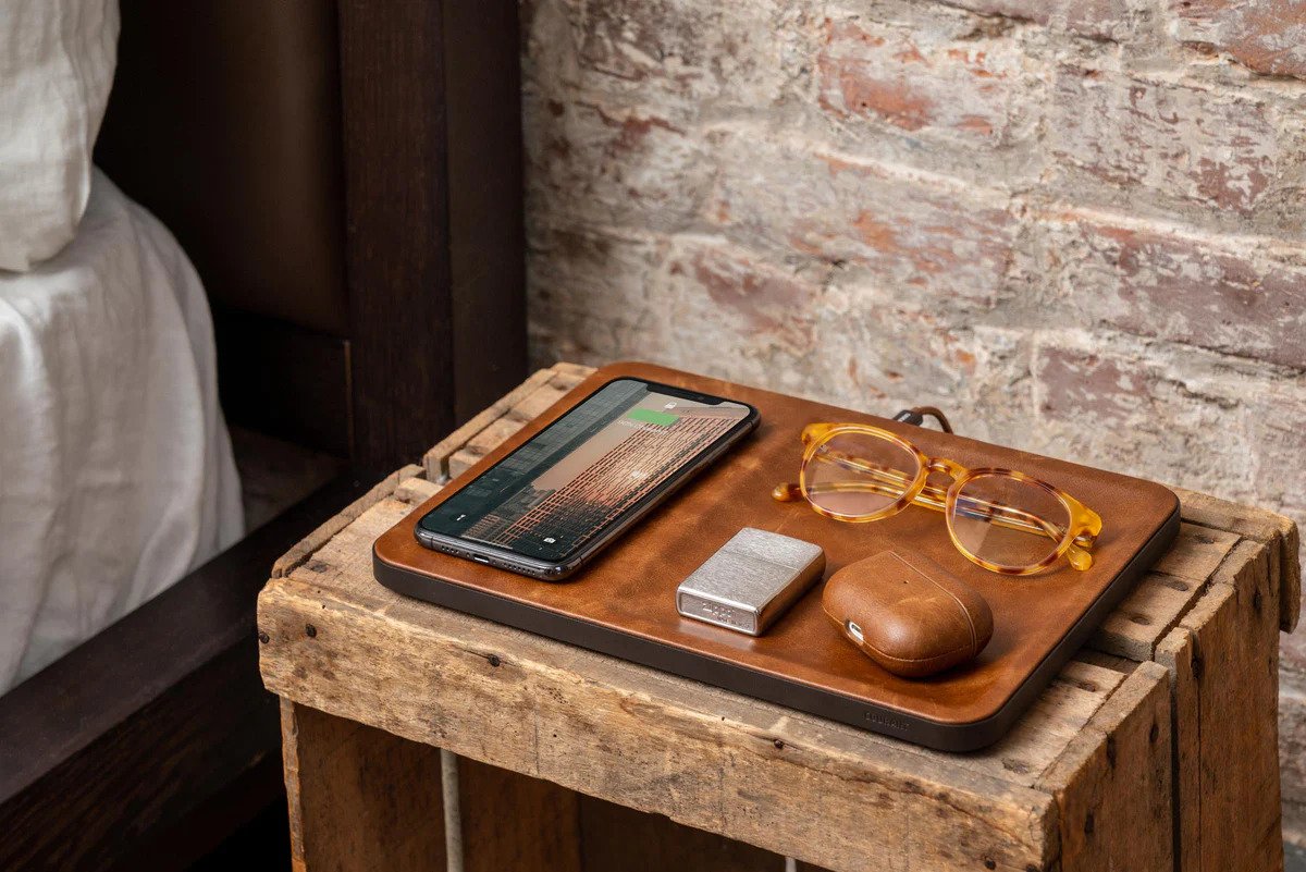 CATCH:3 ITALIAN LEATHER CHARGING TRAY