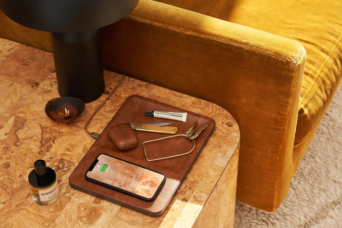 CATCH:3 ITALIAN LEATHER CHARGING TRAY