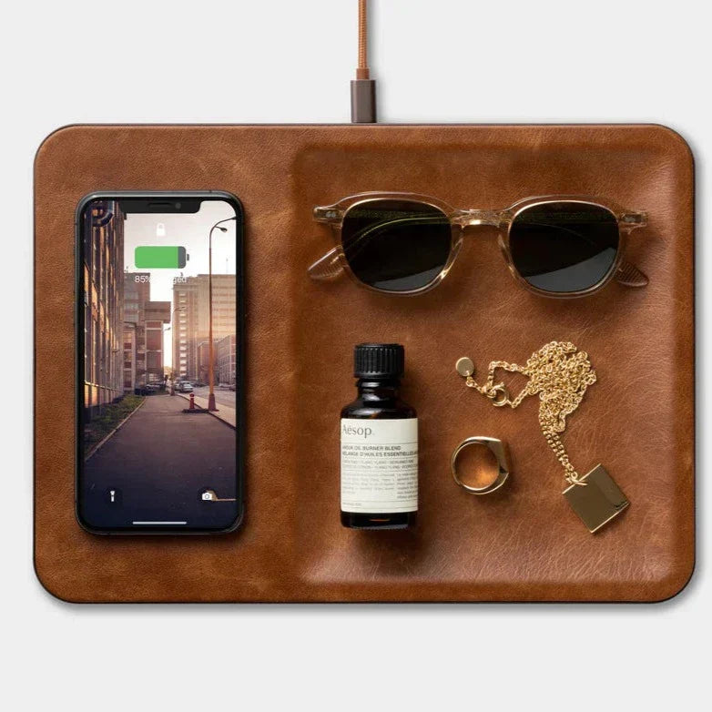 CATCH:3 ITALIAN LEATHER CHARGING TRAY