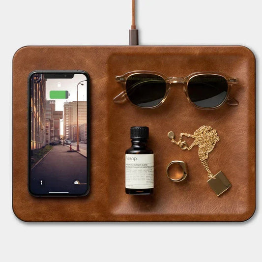 CATCH:3 ITALIAN LEATHER CHARGING TRAY