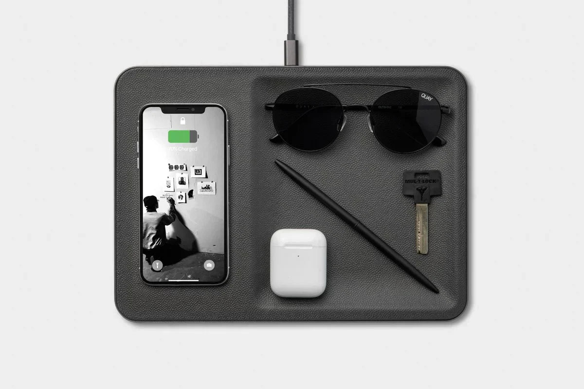 CATCH:3 ITALIAN LEATHER CHARGING TRAY