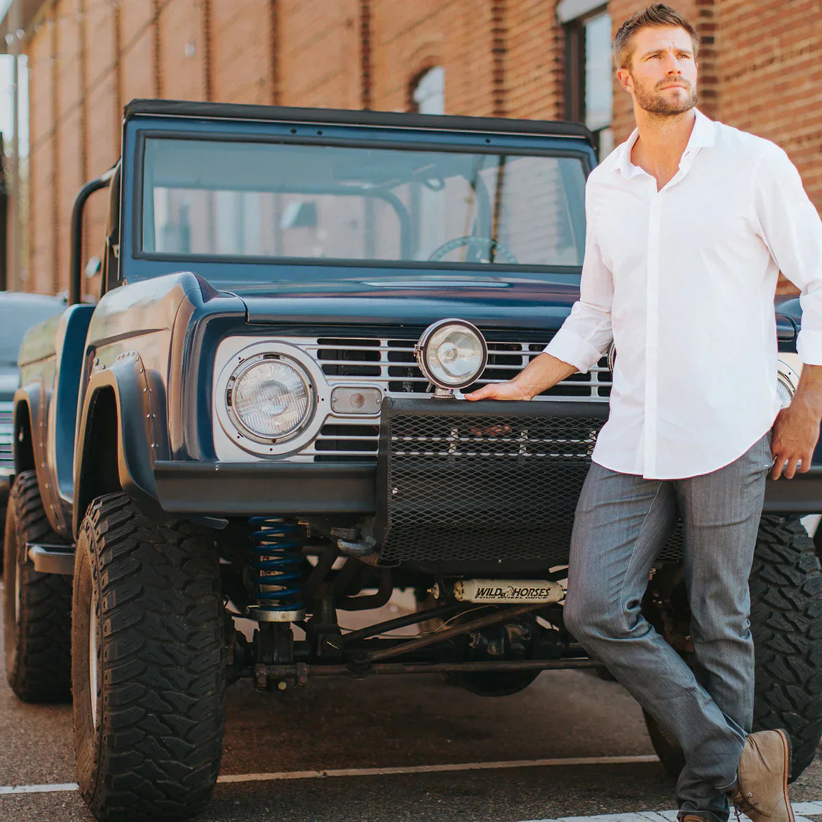 CUSTOM TAILORED BLUE DELTA JEANS/CHINOS